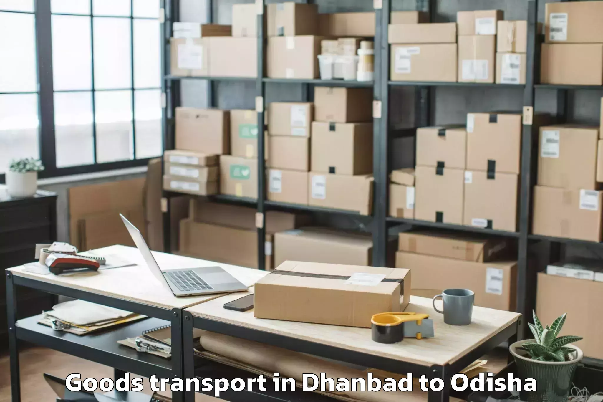 Expert Dhanbad to Kakiriguma Goods Transport